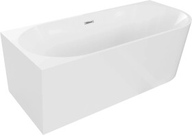 MEXEN - MIA volně stojící rohová vana, levá 180x80 cm bílá bez krytky přepadu a zátky 52691808000L-SS