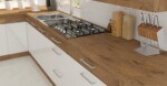 Kuchyňská dolní rohová skříňka Vigo 89x89DN dub lancelot/bílý lesk