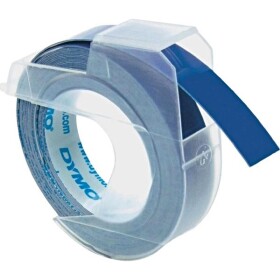 Obchod Šetřílek Dymo 3D S0898140, 9mm, bílý tisk/modrý podklad - 10ks, originální páska