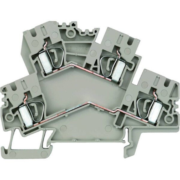 Weidmüller 8709760000 dvojitá svorka pružinová svorka Tmavě béžová 50 ks