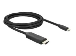 DeLock USB-C (M) na HDMI (M) černá / Kabel / 2m / DP Alt Mód / 4K 144Hz / 8K 60Hz (80599)