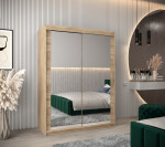 Šatní skříň Abi T3 Barva korpusu: Bílá, Rozměry: 100 cm, Dveře: Bílá