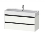 DURAVIT - Ketho.2 Umyvadlová skříňka 55x118x46 cm, 2 zásuvky, matná bílá K25279018180000