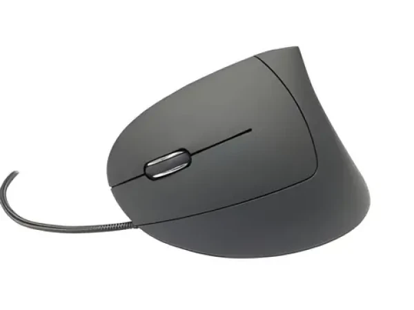 MediaRange Vertical černá / Ergonomická myš / USB / pro leváky / 6 tlačítek (MROS231)