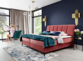 Boxspring Aderito Barva korpusu: Kronos 29, Rozměr: 180 x 200 cm