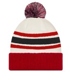 Pánská Zimní Čepice Canada New Era Milano Cortina 2026 Winter Olympics Striped Cuffed Knit Hat with Pom