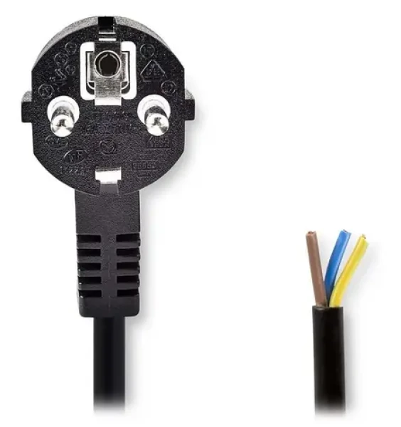 Nedis napájecí kabel Typ F - otevřený konec černá / Napájecí kabel / 3 m / bulk (CEGL10700BK30)