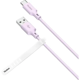 YENKEE YCU 315 PE SILIC Kabel USB-A (M) - USB-C (M) 1.5m fialová / 15W (8590669356829)