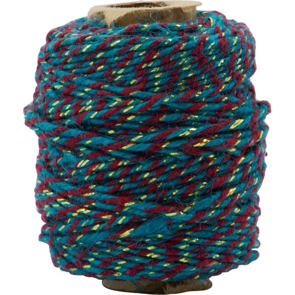 House Doctor Provázek Turquoise 50 m, modrá barva, textil