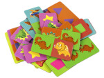 Mamido Oboustranné puzzle DOMINO Dinosauři 28 dílků
