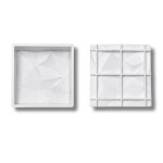 Dortisimo Silikonová forma na pečení Čtverec se vzorem 14 x 14 cm