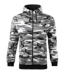Camo Zipper mikina pánská camouflage gray 3XL