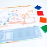 Dino world Dino World, 3500969, Fingerprint fun, omalovánky s prstovými barvami, dinosauři