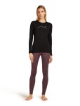 ICEBREAKER Wmns 200 Oasis LS Crewe Rainer Ridg, Black (vzorek) velikost: S