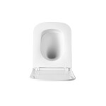INVENA - WC mísa závěsná, Malaga čtvercová, s prkénkem soft-close CE-96-001-L