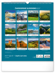Nástěnný kalendář 2027 Notique Čarokrásne Slovensko, 30 x 34 cm