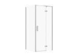CERSANIT - Sada B849: kout LARGA, pant pravý, chrom 80x80x195, čiré sklo VIR S601-214