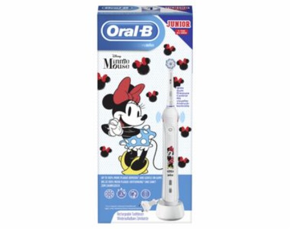 Oral-B Junior Minnie Mouse bílá / rotační zubní kartáček / časovač / senzor tlaku / od 6 let (4210201245896)