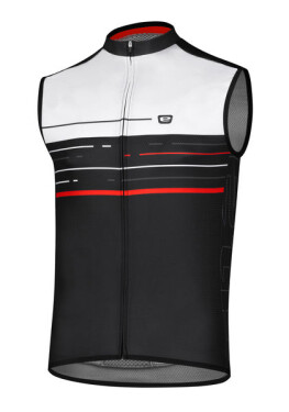 Pánský cyklistický dres ETAPE BLAZE, černá/bílá (elastický materiál, velikost M)