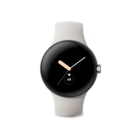 Google Pixel Watch 41mm stříbrno-černá / Chytré hodinky / AMOLED / 5ATM / Wi-Fi / BT (GA03182-DE)