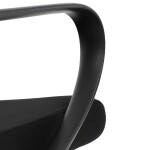 Židle kancelářská, černý MESH a černá látka, plastový kříž, houpací mechanismus.