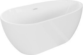 MEXEN/S - Eos volně stojící vana 170 x 75, bílá, sifon a přepad bílá 52471707500-20