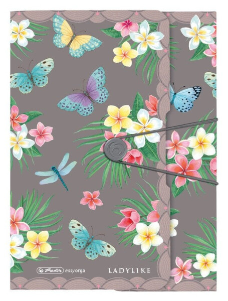 Desky s gumou A4 Ladylike - Motýlci