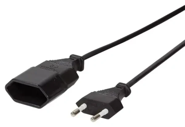 LogiLink černá / Napájecí kabel / CEE 7/16 vidlice - zásuvka / 2 m (CP123)