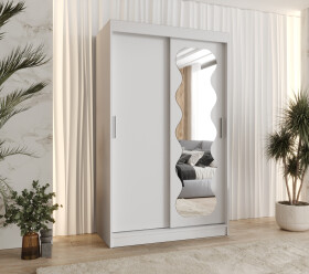 Šatní skříň Abi Spoti Rozměry: 120 cm, Barva korpusu + barva dveří: Bílá + Bílá