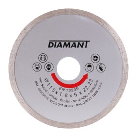 LEVIOR 21011 Kotouč diamantový, plný, 115mm, 22,2mm