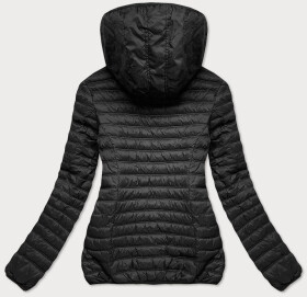 Černá prošívaná dámská bunda s kapucí model 16149296 - 6&8 Fashion Barva: odcienie czerni, Velikost: XL (42)