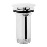 OMNIRES - Zátka klik-klak pro umyvadlo s přepadem i bez přepadu chrom /CR/ P706CR