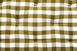 MADAM STOLTZ Bavlněná matrace Checkered Natural 45 × 125 cm, béžová barva, textil