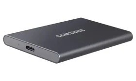 SAMSUNG T7 2TB černá / Externí SSD / 2.5" / R: 1050 MBs W: 1000MBs / USB-C (MU-PC2T0T/WW)