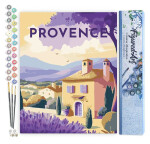 Malování podle čísel - Vintage Provence bez rámu 40x50cm