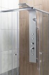 AQUALINE - TUSA sprchový panel 200x1400, stříbrná SL680