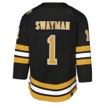 Outerstuff Dětský dres Jeremy Swayman #1 Boston Bruins NHL Premier Home/Team Velikost: S/M