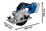 Aku okružní pila Bosch GKS 18V-51 06019M3120