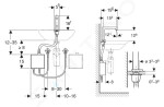 GEBERIT - Brenta Elektronická termostatická umyvadlová baterie, síťové napájení, easy to clean, kartáčovaný nerez 116.177.SN.1