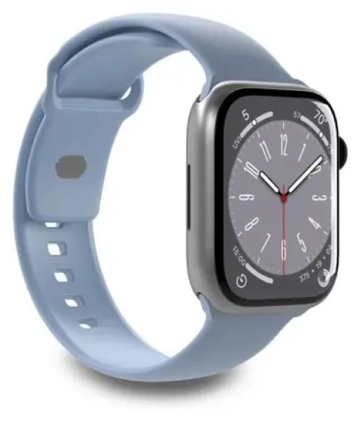Puro Icon Powder Blue / Silikonový řemínek / pro Apple Watch 42/44/45/49 mm (PUICNAW44LBLUE)