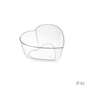 Orion Kelímky na dezerty ve tvaru srdce 0,12 l (6 ks)