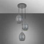 Svítidlo EGANA 6999 Koło Šedá LW3