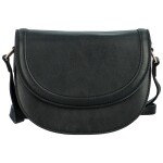Módní dámská koženková crossbody kabelka Caila, černá