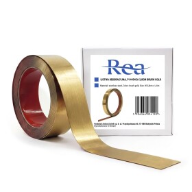 REA - Samolepicí dekorativní lišta P14454CA 3,8cm Brush Gold HOM-09986