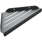 CERANO - Nástěnná koupelnová polička Alto - černá matná - 30x19 CER-479833