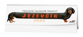 Pracovní kalendář Jezevčík 2025 stolní kalendář