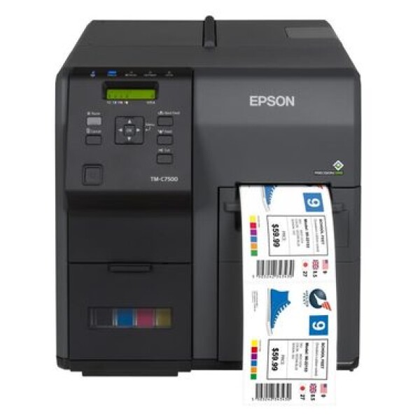 EPSON ColorWorks C7500G / Pokladní / Inkoust / Barevná / USB + LAN / černá (C31CD84012)