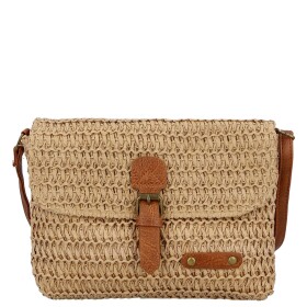Dámská pletená crossbody kabelka Olive Boho, tmavě béžová