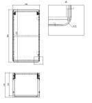 COMAD - Boční skříňka 35cm 1 dvířka ARUBA CRAFT 5907611649091