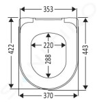 VILLEROY & BOCH - ViCare WC sedátko Compact, AntiBac, modrá 9M7261P1